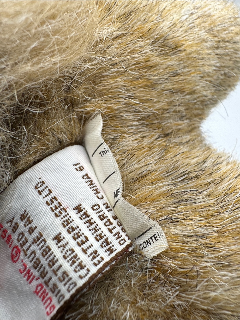 Vintage Gund Skeeter the Squirrel Plush Stuffed Animal Bushy Tail 7.5" - Picture 7 of 7